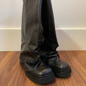 THE ATTICO - Black Robin Combat Boots